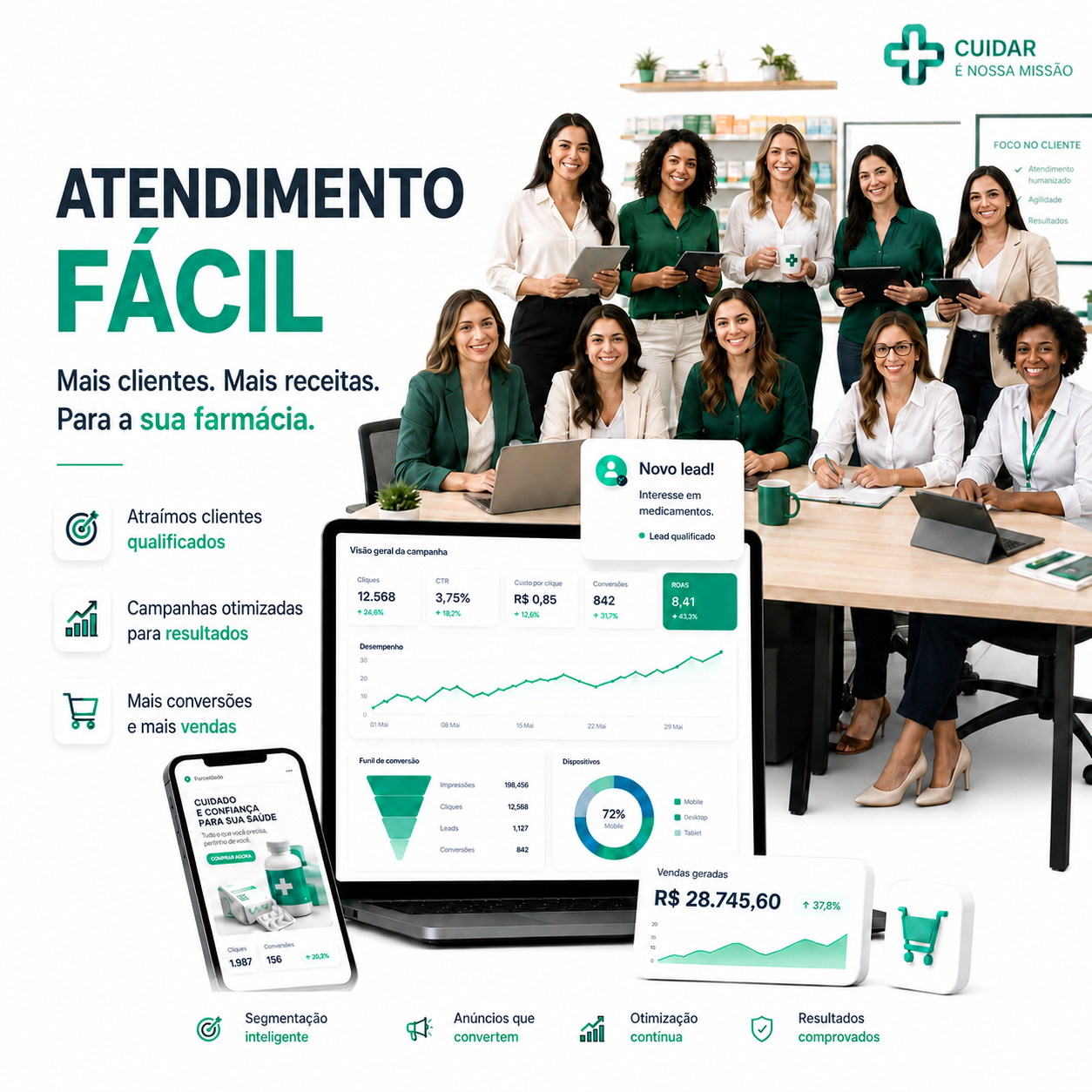 CRM & Atendimento Fácil
